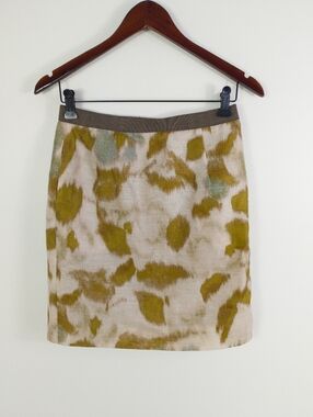 Ann Taylor LOFT Patterned Mini Pencil Skirt Size 2P